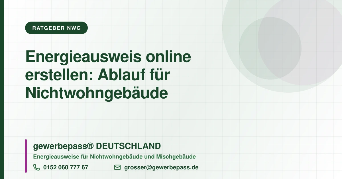 Energieausweis online erstellen, gewerbepass DEUTSCHLAND, Tel. 0152 060 777 67