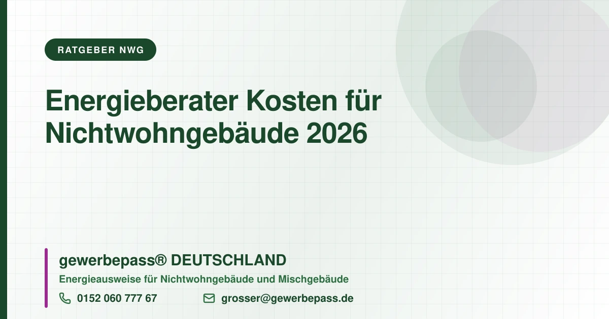 Energieberater Kosten, gewerbepass DEUTSCHLAND, Tel. 0152 060 777 67